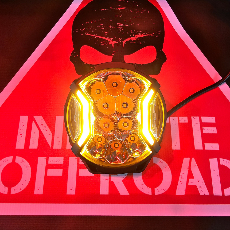 Infinite Offroad 90w 5" Round Side Shooter Pods (w/ DRL) (Pair)