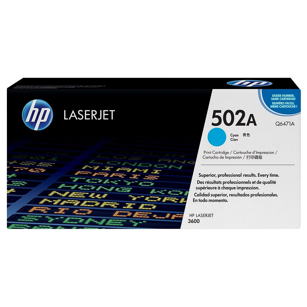 Miniatura: Cartucho de Tinta HP 501/502 - Q6470A | Q6471A | Q6472A | Q6473A (Preto e Cor)