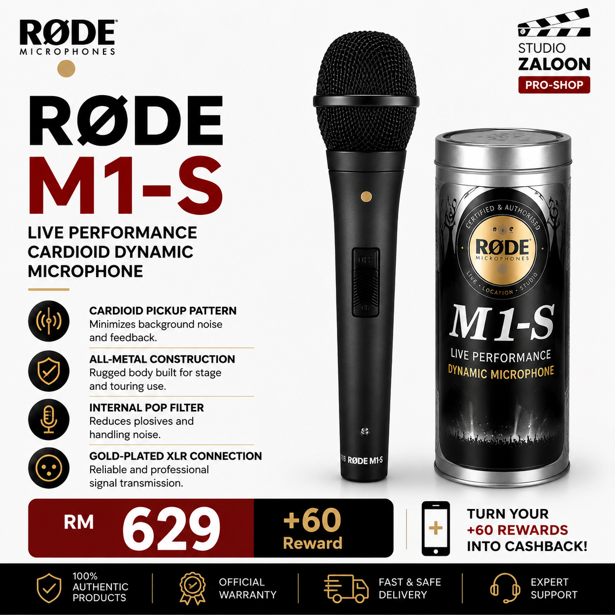 RODE M1, M1-S, M2 & M3 Microphone