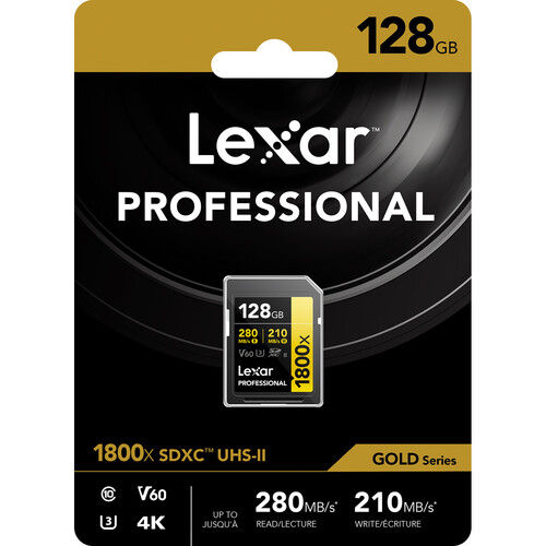 Thumbnail: Lexar Professional 1800x UHS-II SDXC Memory Card (GOLD Series)