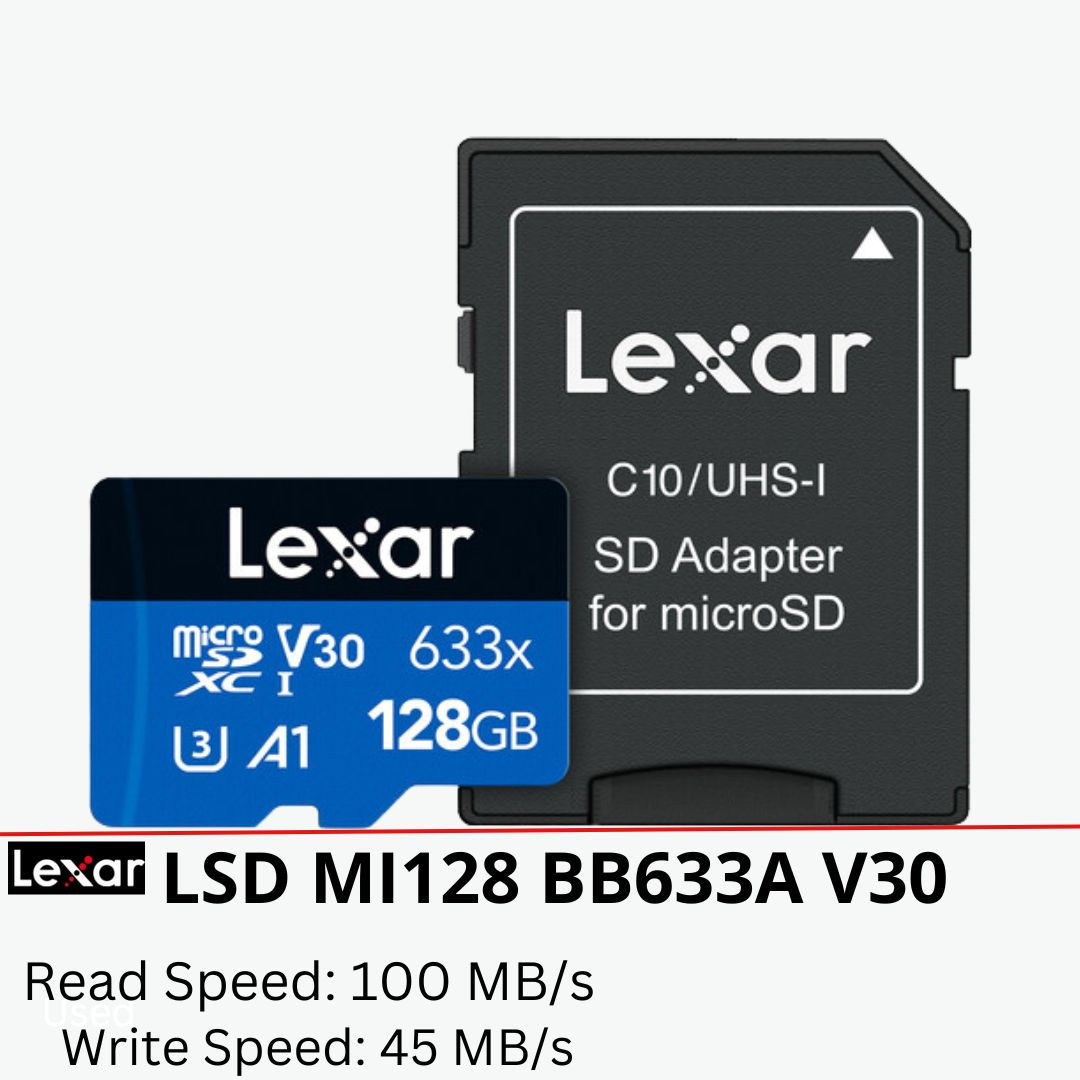 Lexar High-Performance 633x UHS-I microSDXC Memory Card with SD Adapter