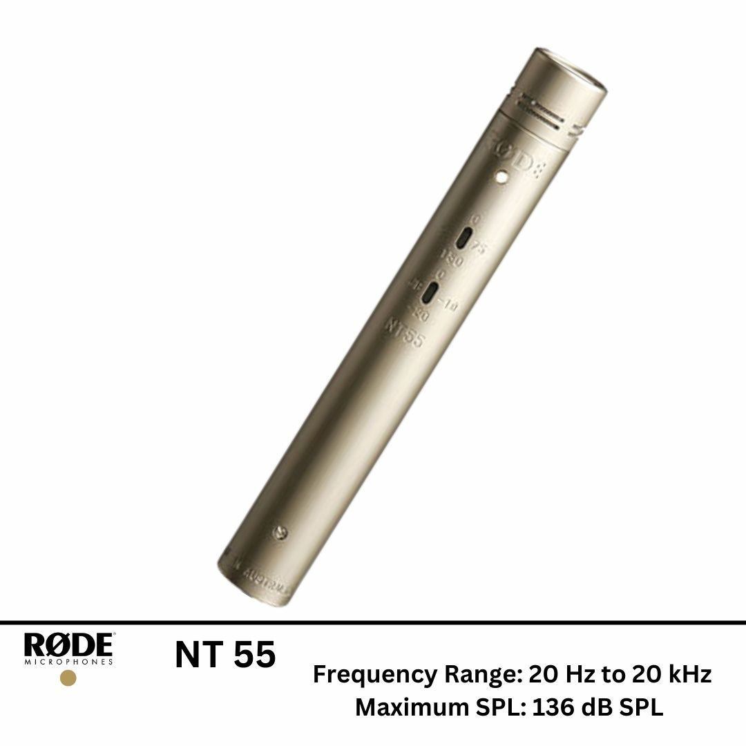 RODE NT55 (Single & Matched Pair) Compact Condenser Microphone