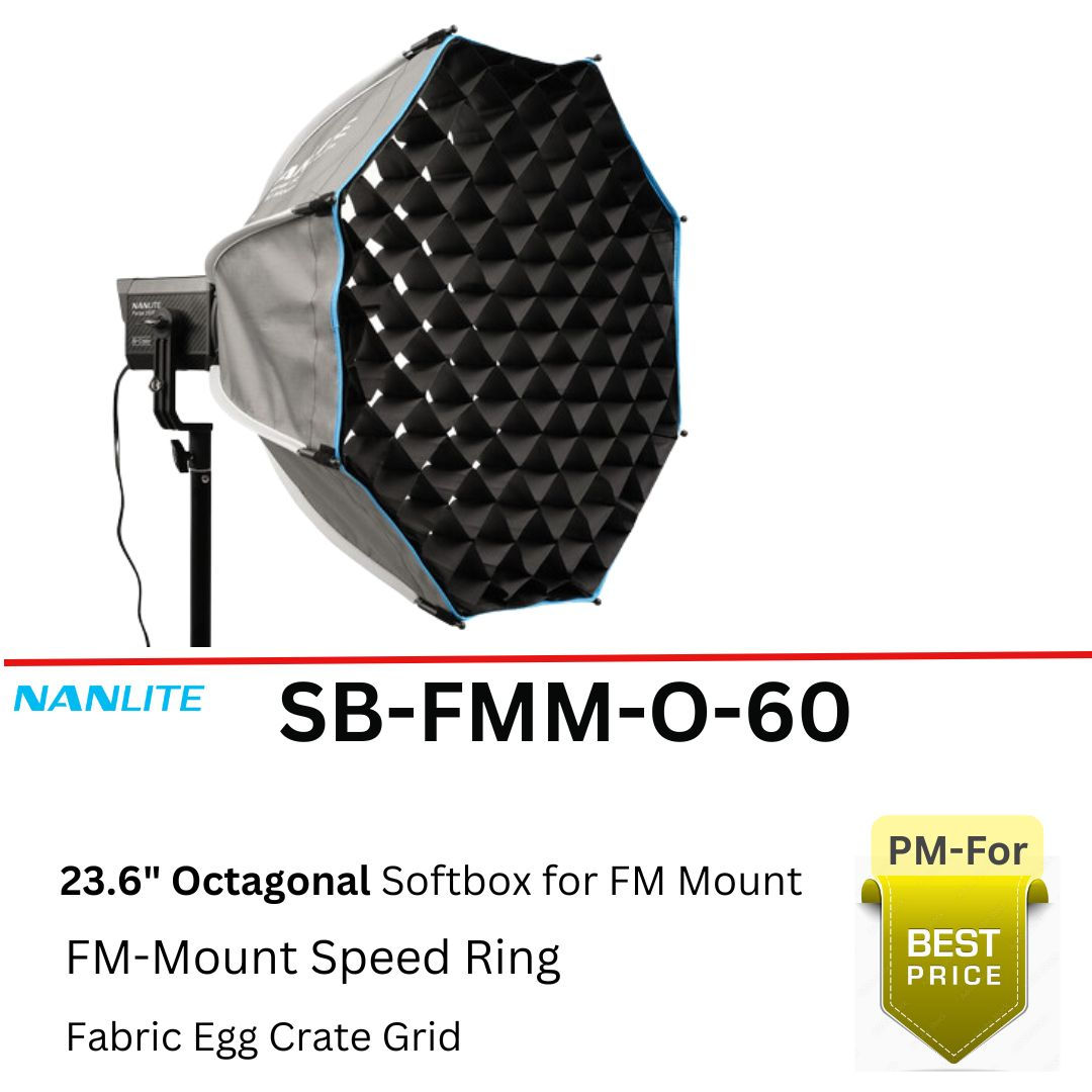 Nanlite Octagonal Softbox for FM Mount (23.6")