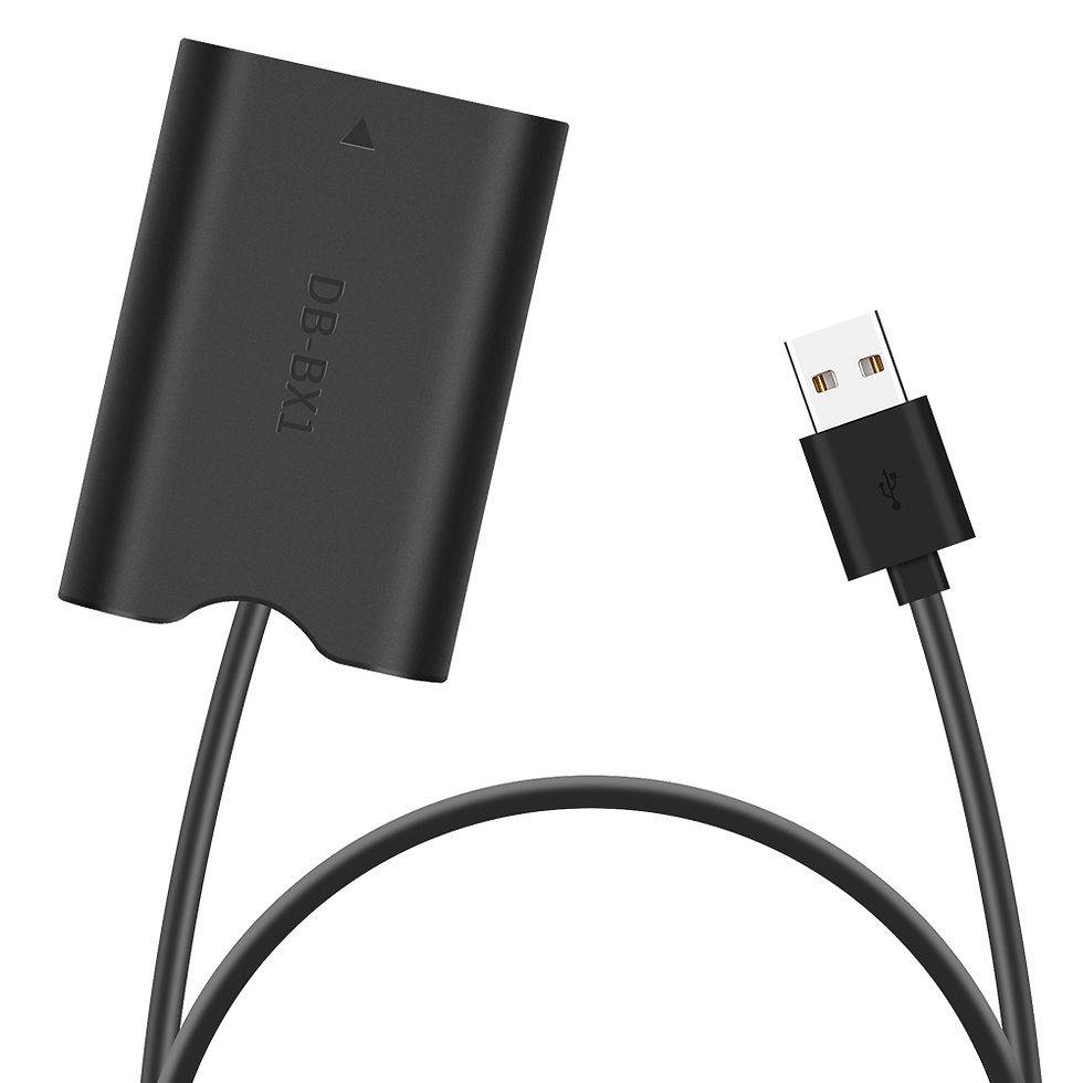 Thumbnail: KingMa 5V USB-A to NP-BX1 DC Coupler Dummy Battery – Continuous Power