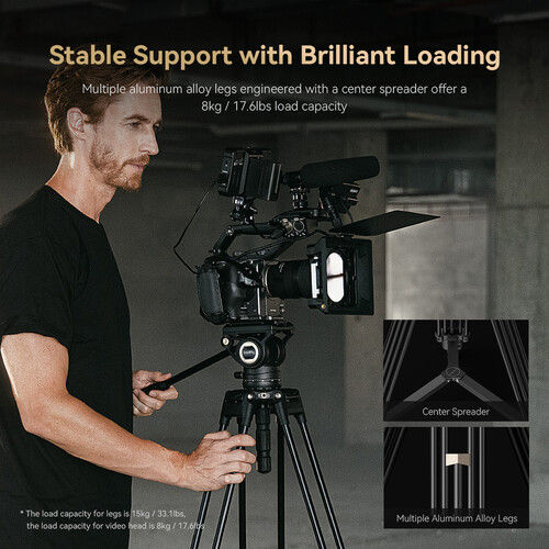 Thumbnail: SmallRig AD-80 FreeBlazer Heavy-Duty Aluminum Tripod System