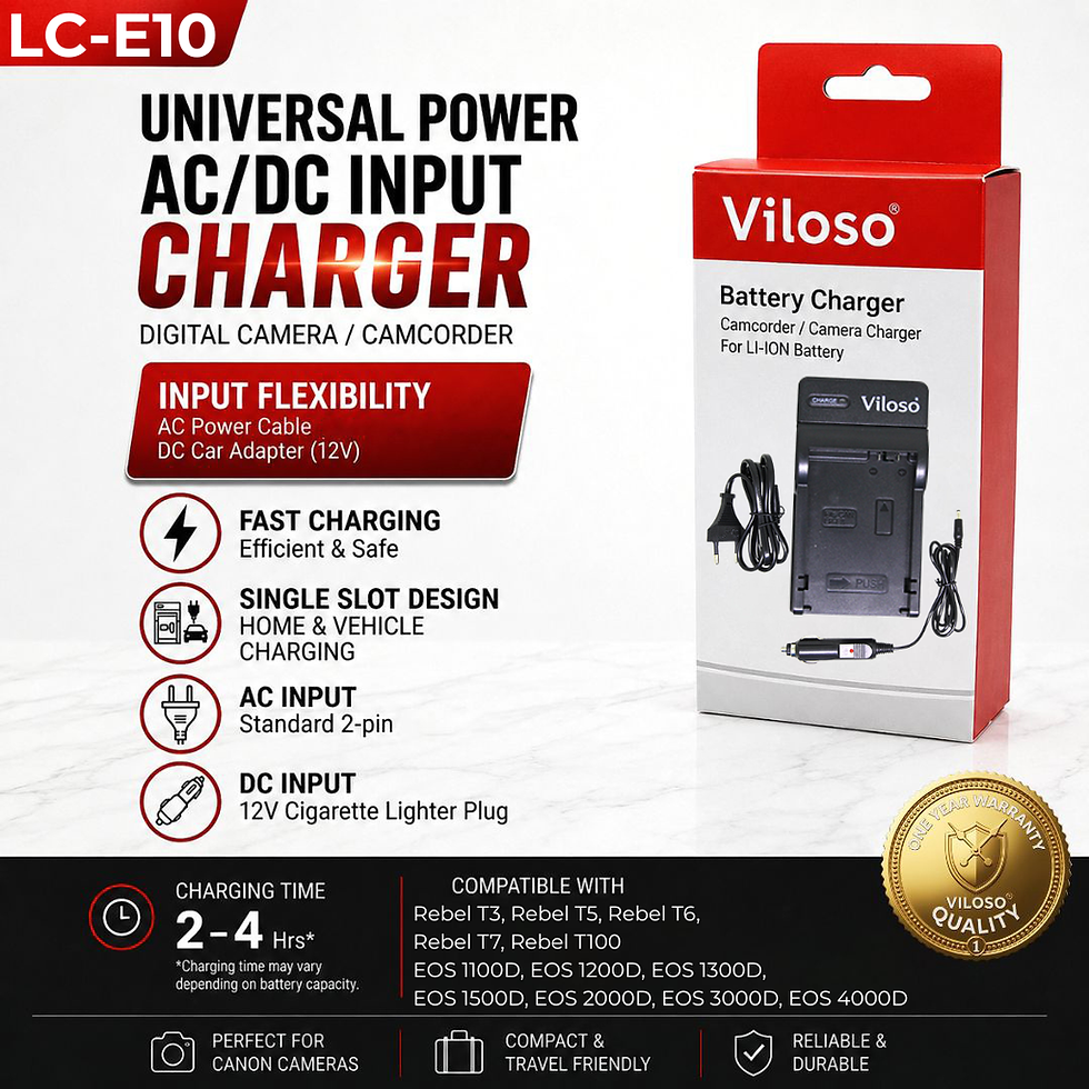 Thumbnail: Viloso Canon Battery Chargers