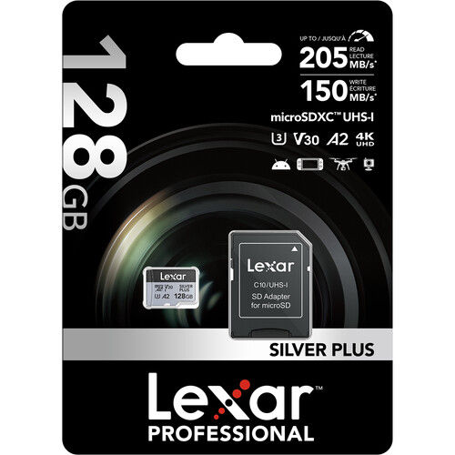 Thumbnail: Lexar  Micro SD SILVER PLUS UHS-I