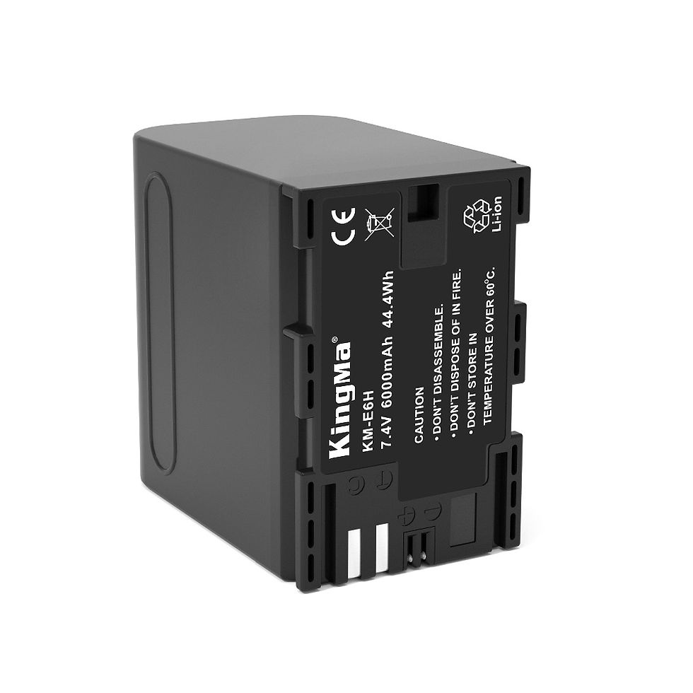 Thumbnail: KingMa KM-E6H 6000mAh Battery For Blackmagic Video Assist 4K Z CAM E2C Cinema