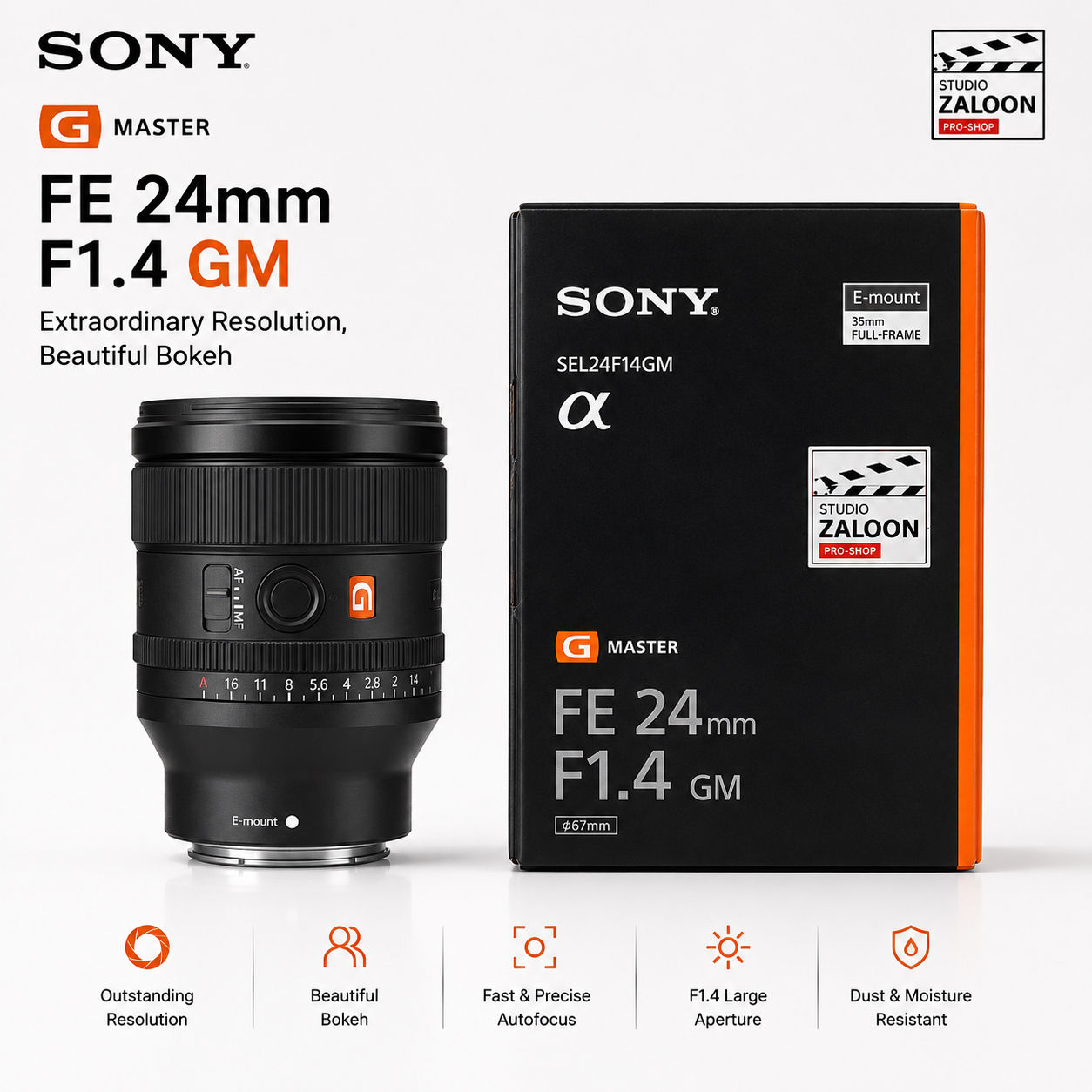 Sony FE 24mm f/1.4 GM Lens