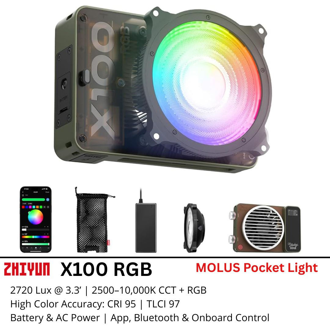 Zhiyun MOLUS X100 RGB & Pro Pocket Light