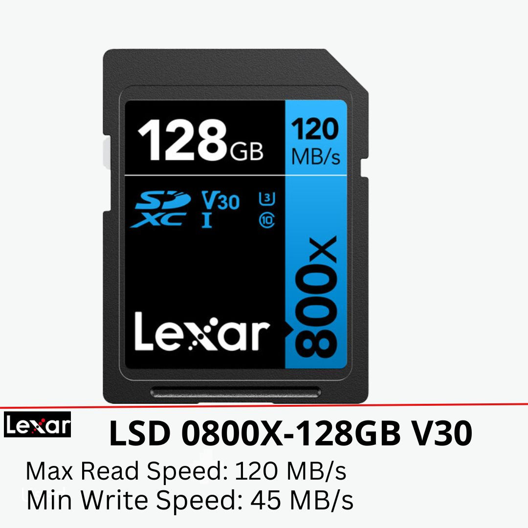 Lexar LSD800XPro128GV30 (Lexar 128GB High-Performance 800x PRO UHS-I SDXC Memory