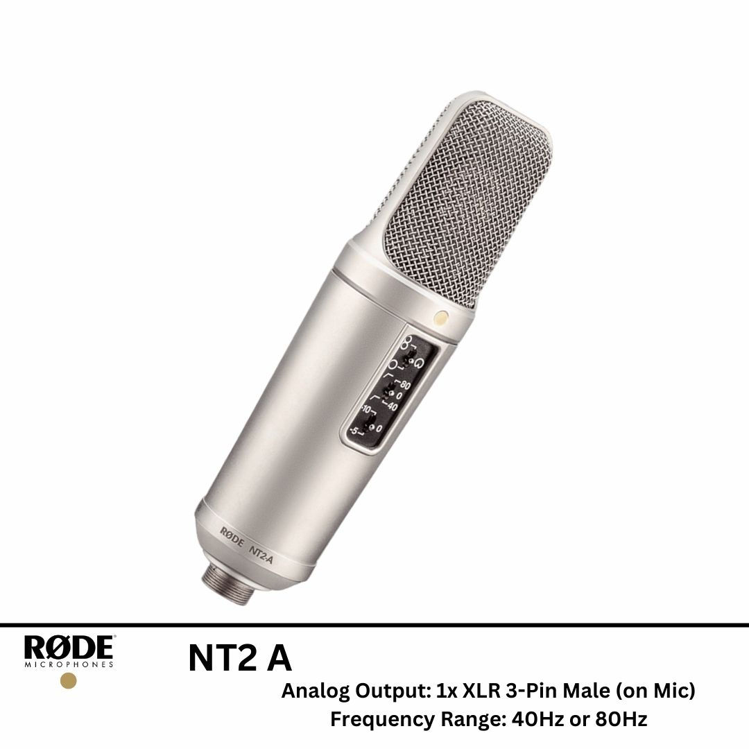 RODE NT2-A Large-Diaphragm Multipattern Condenser Microphone