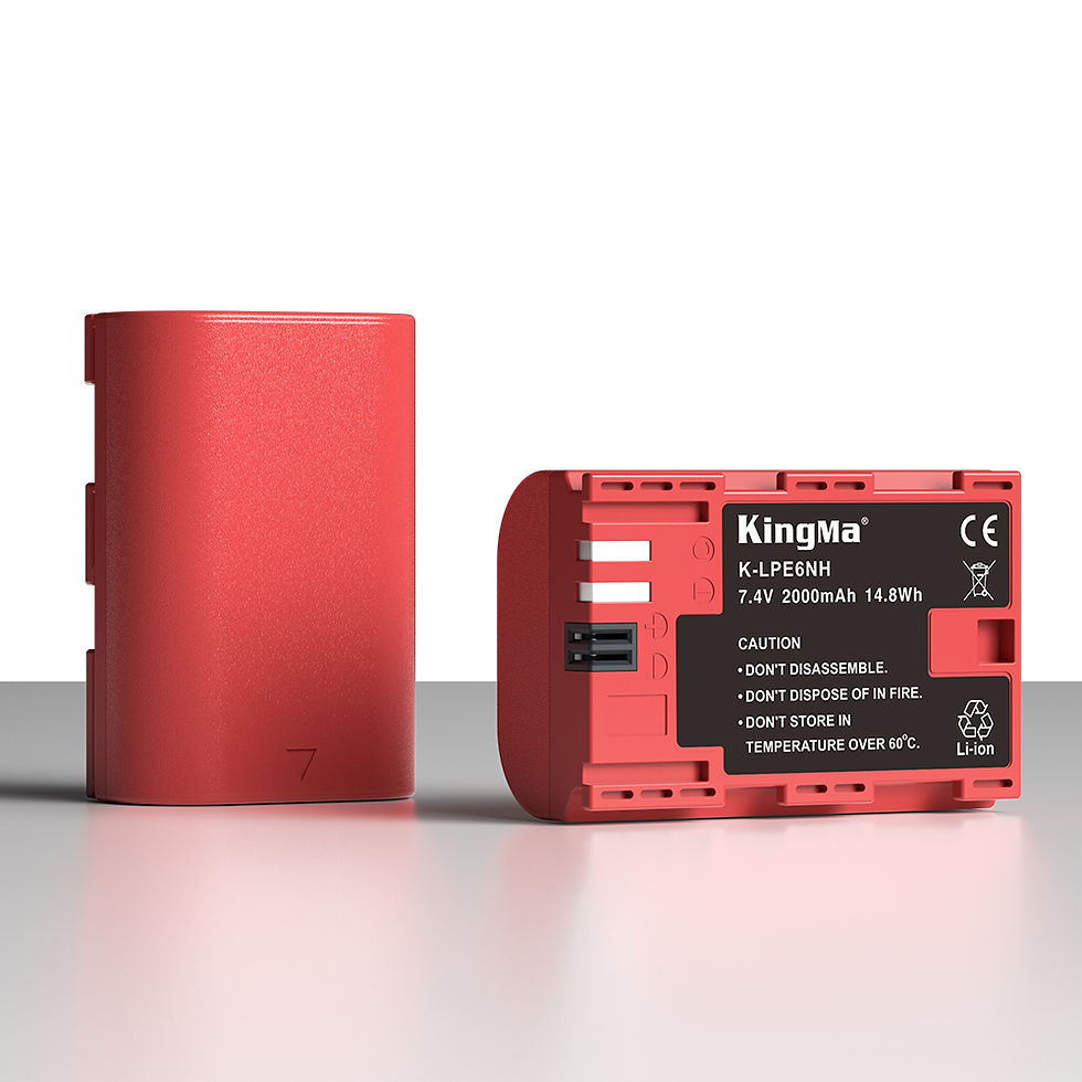 Thumbnail: KingMa LP-E6NH 2000mAh Battery For Canon R5 R6 R7 6DII 7DII 90D Mirrorless
