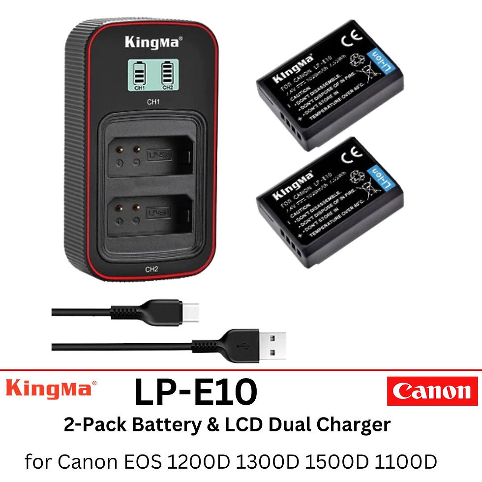 Thumbnail: KingMa Camera Battery Charger & Battery Set Bundle – For Canon