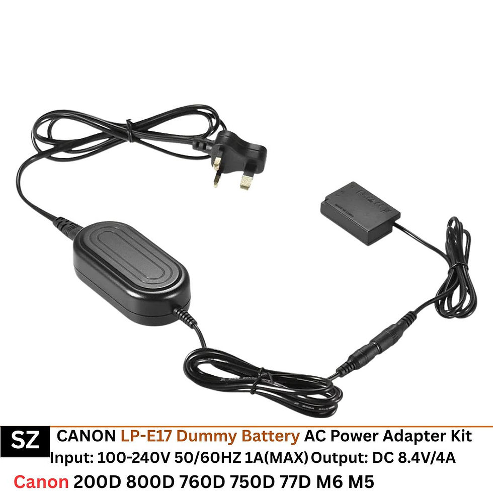 Thumbnail: SZ Dummy Battery AC Power Adapter Kit & D-Tap Dummy Battery for Sony & Canon Cam