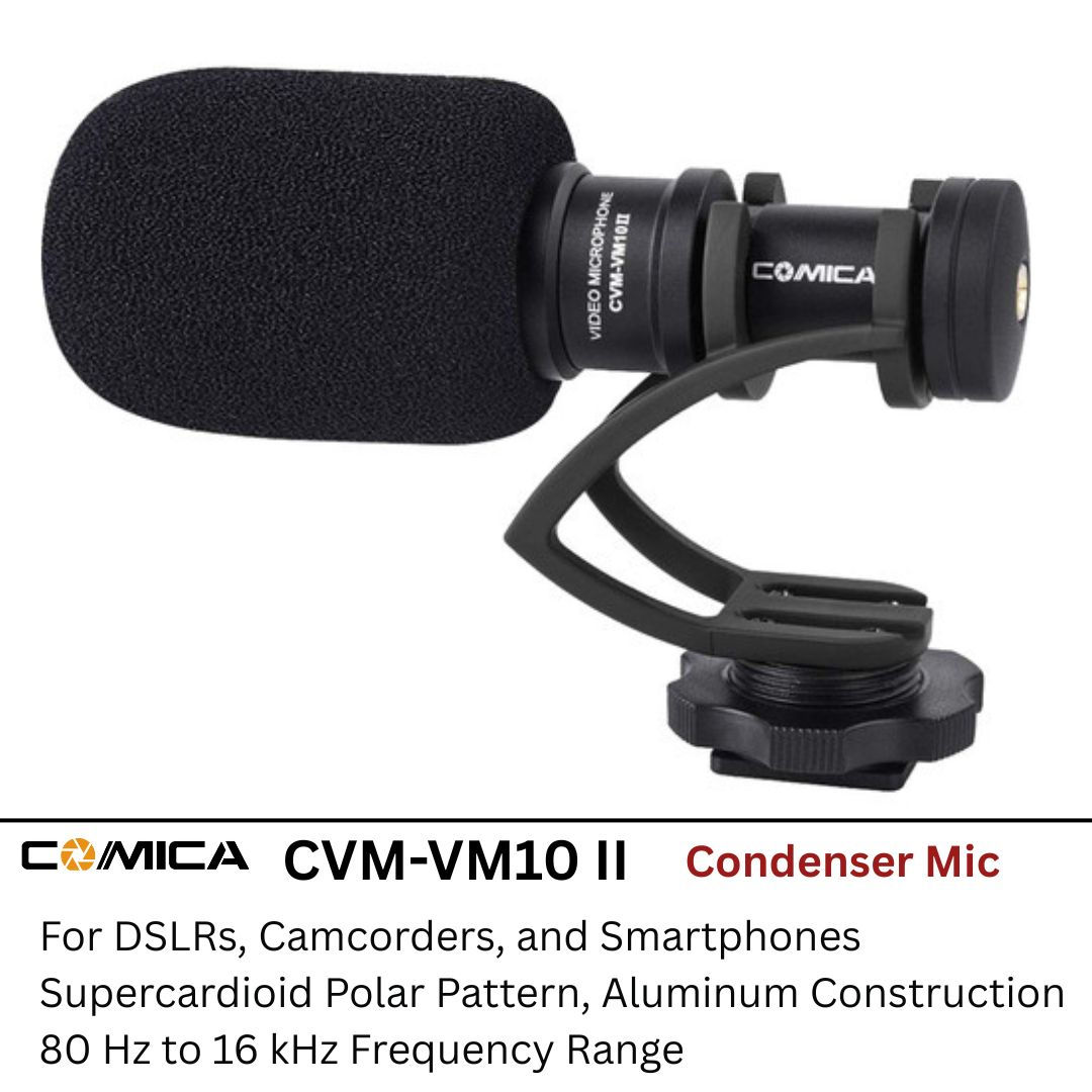 Comica Audio CVM-VM10 II Micro Compact Directional Condenser Microphone