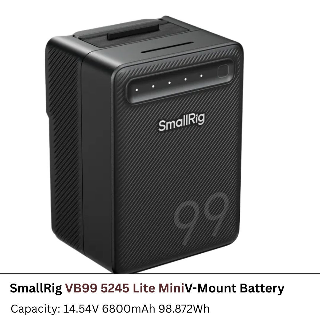 SmallRig VB99 Lite mini V-Mount Battery (5245) 100W PD3.0 65W Fast Charge
