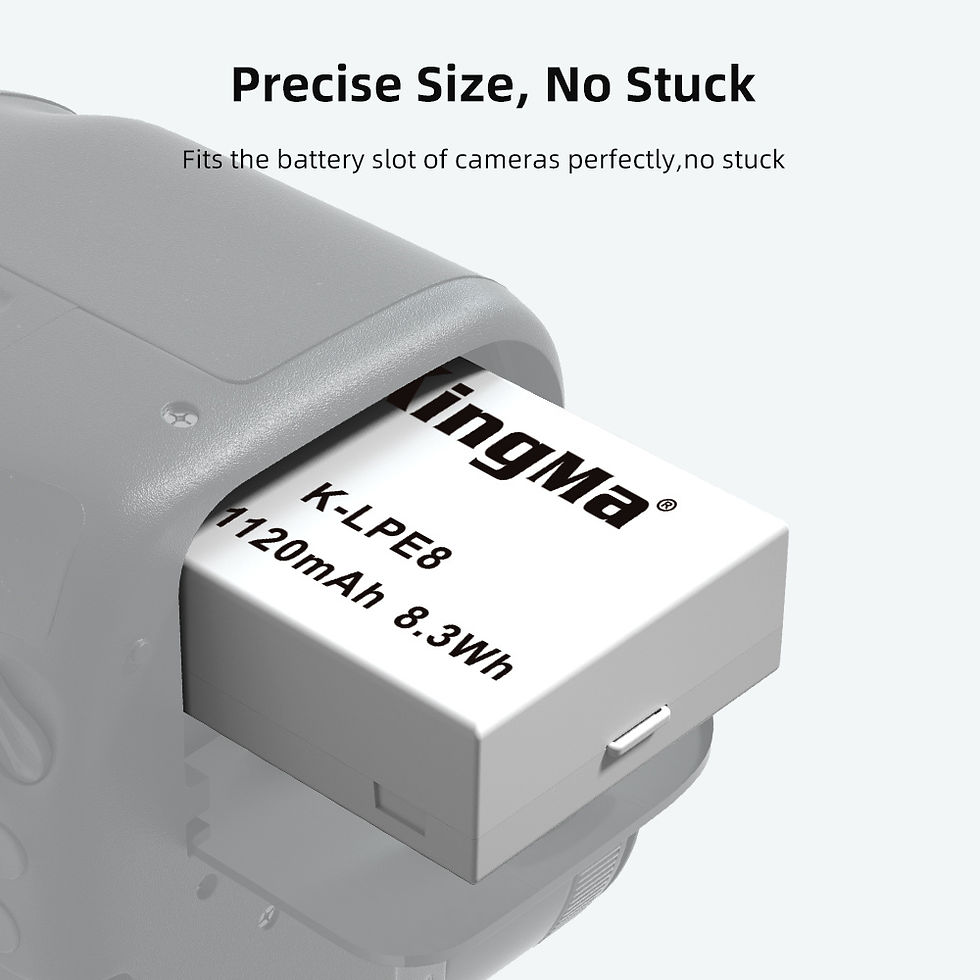 Thumbnail: KingMa LP-E8 1120mAh Battery For Canon EOS 550D 600D 650D 700D DSLR
