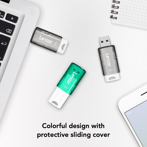 Thumbnail: Lexar JumpDrive S60 USB 2.0 Type-A Flash Drive (32GB / 64GB)