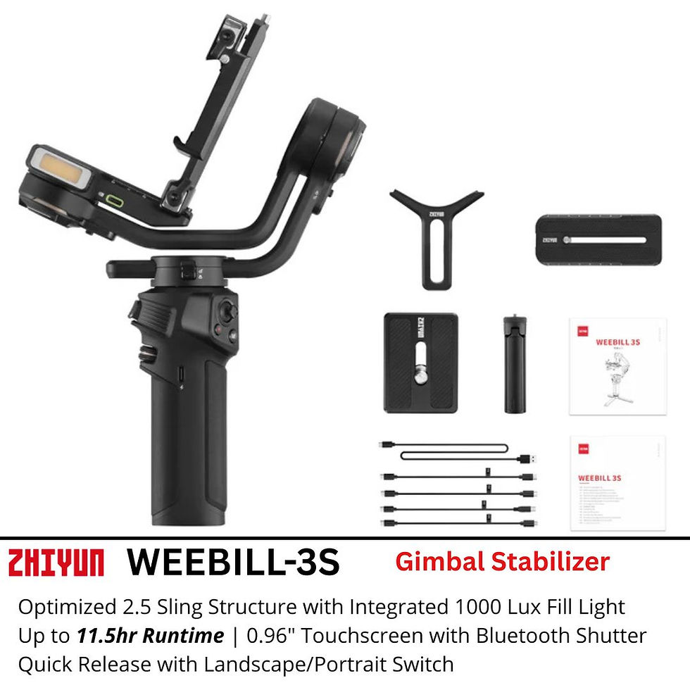 Thumbnail: Zhiyun WEEBILL-3 S Handheld Gimbal Stabilizer with Built-In Fill Light