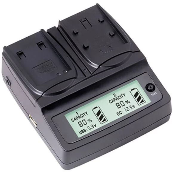Thumbnail: LVSUN LS-PC201 Professional Dual LCD Charger Base