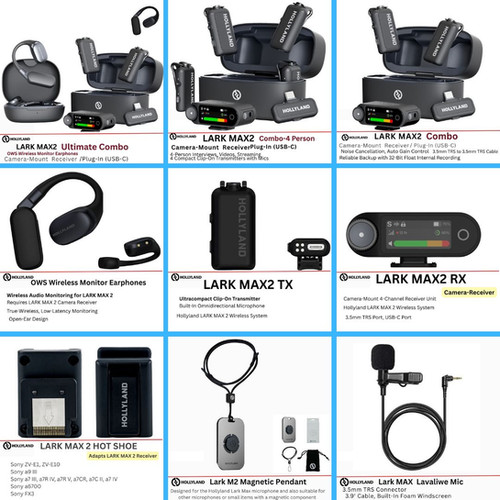 Hollyland LARK MAX 2 Ecosystem – Wireless Microphone Systems