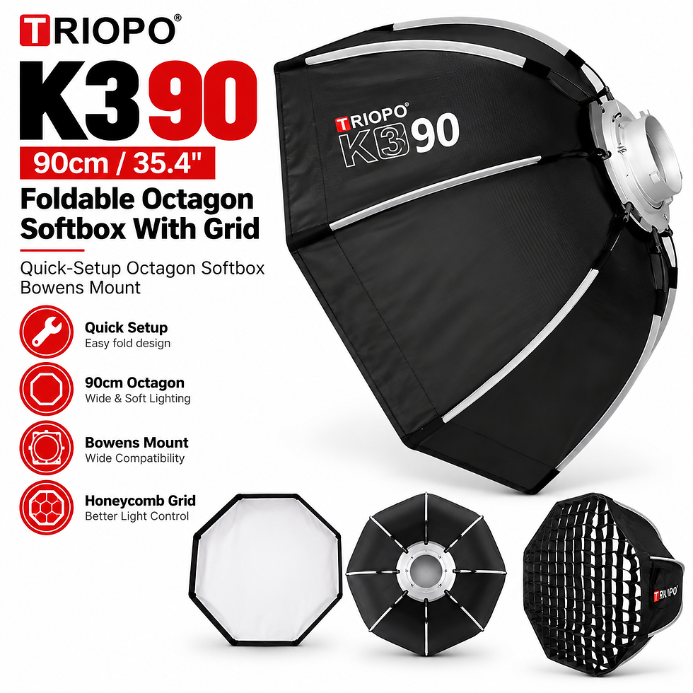 Thumbnail: Triopo K3 90cm Quickly Release Bowens Mount Octagon Softbox