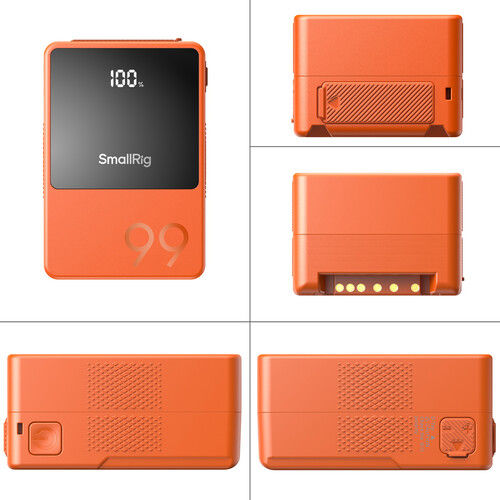 Thumbnail: SmallRig VB99 Mini V-Mount Battery (99Wh, Orange)