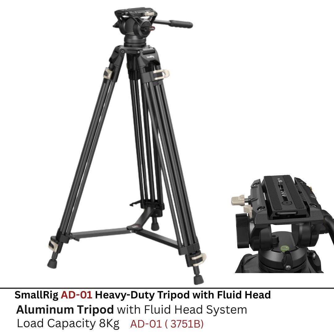 SmallRig AD-01 Heavy-Duty Tripod with Fluid Head