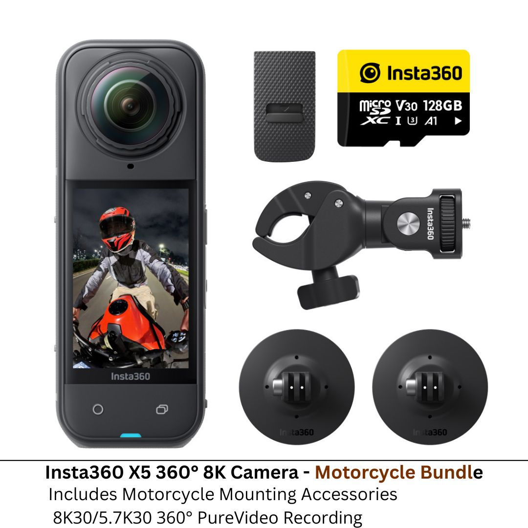 Insta360 X5 360°8K Motorcycle Bundle