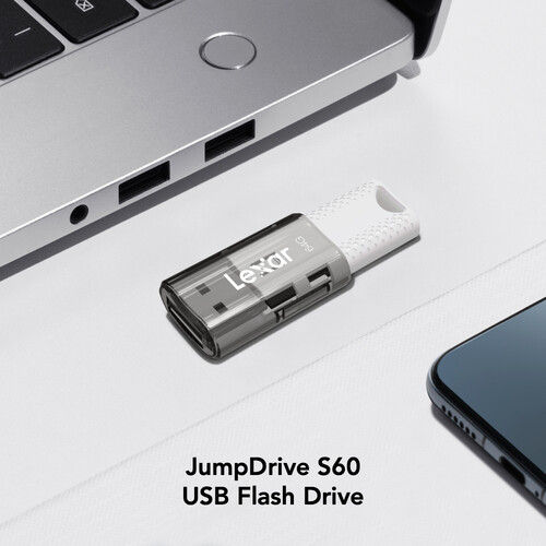 Thumbnail: Lexar JumpDrive S60 USB 2.0 Type-A Flash Drive (32GB / 64GB)