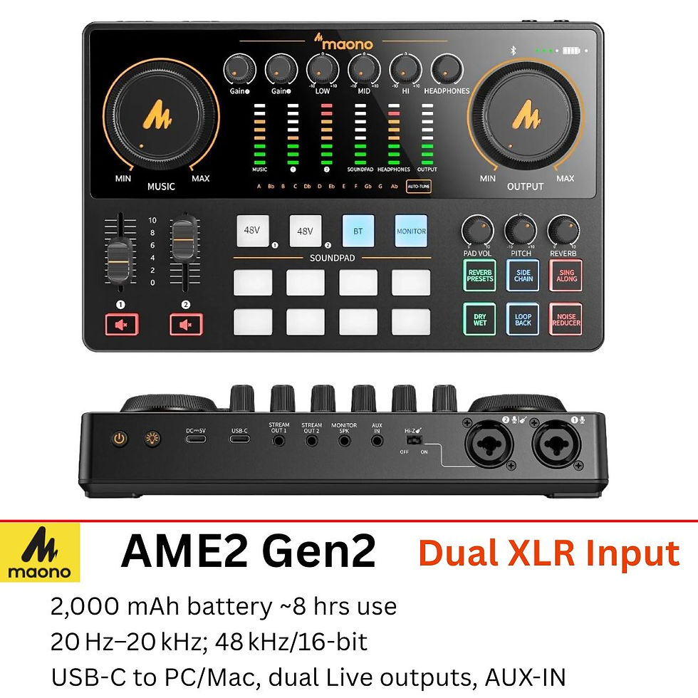 Thumbnail: Maono Audio Interfaces & Mixers