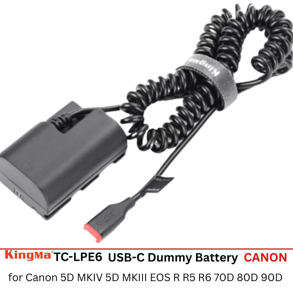 Thumbnail: KingMa Dummy Battery & DC Coupler Bundle – For Canon Cameras