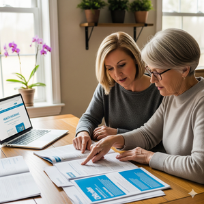 Daughter helps mother select health care options