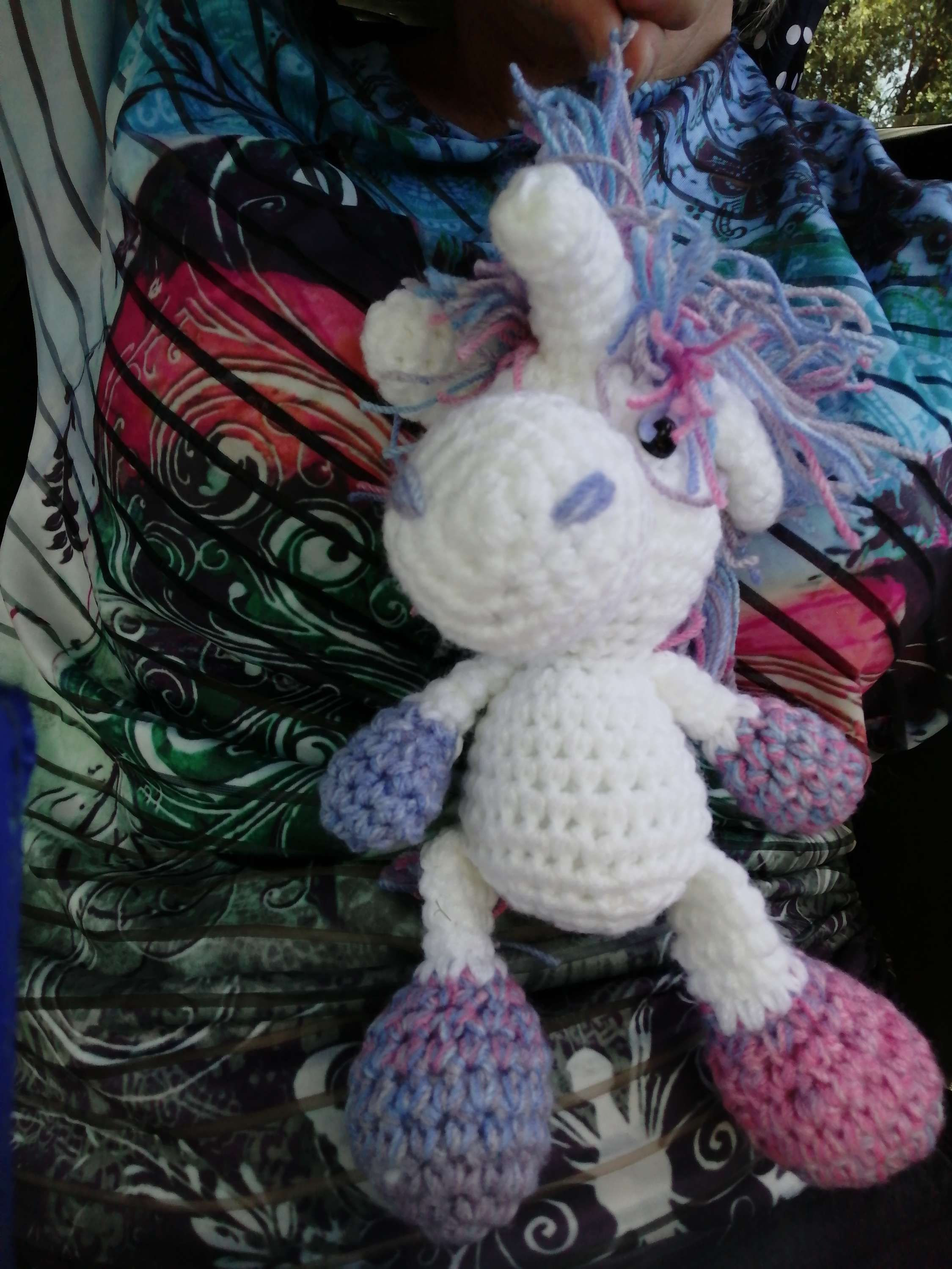 Unicorn keyring