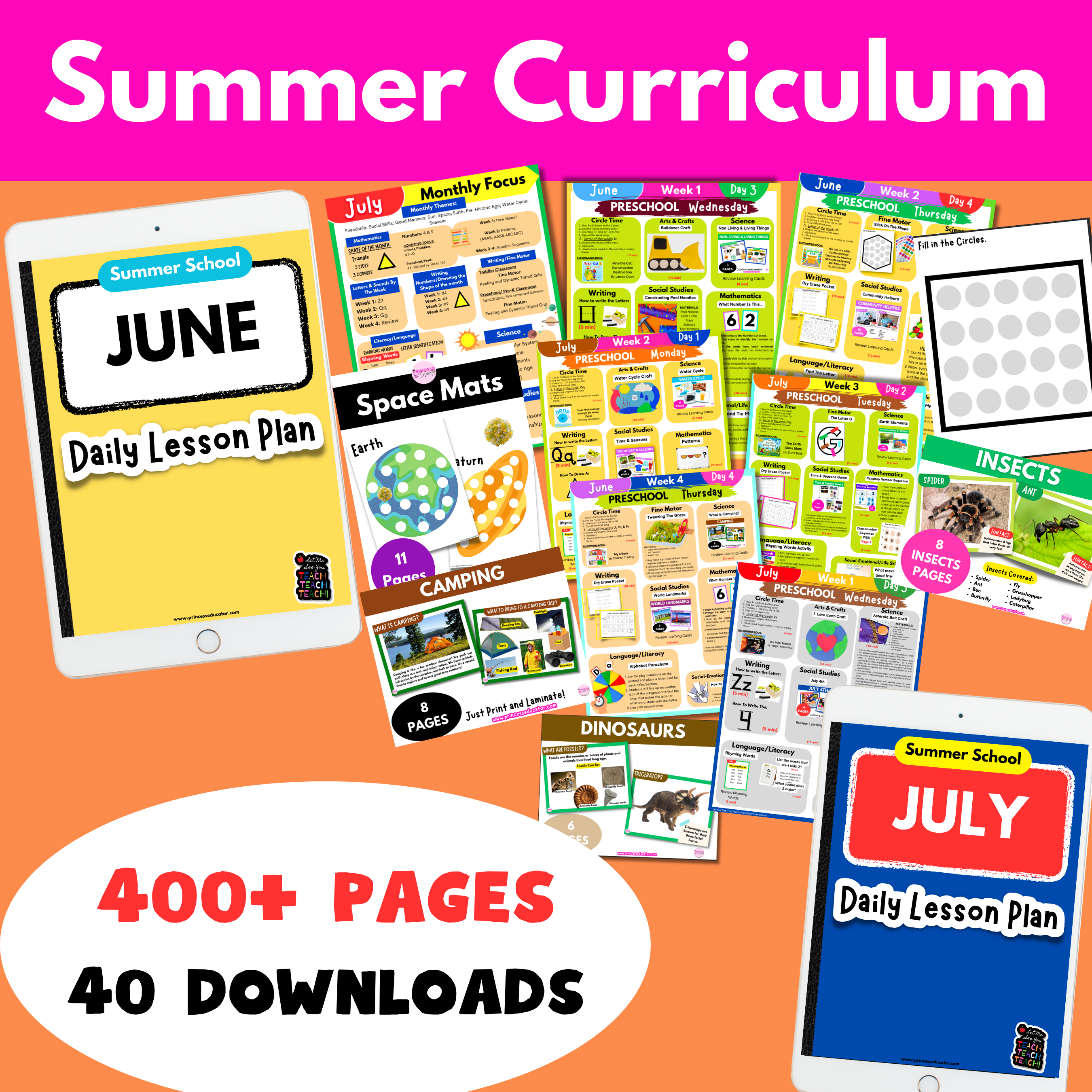 Summer School Curriculum For Preschoolers
