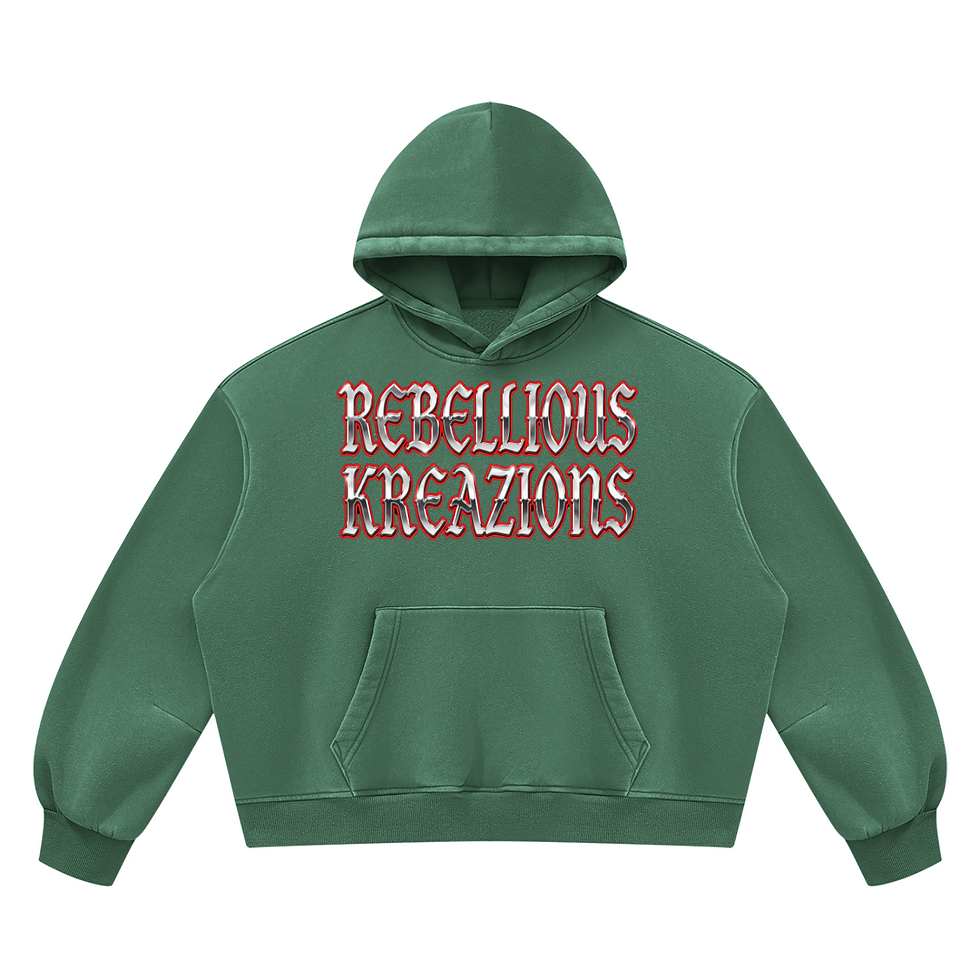 Thumbnail: Vintage Wash Boxy Fleece Hoodie-On Da Rise