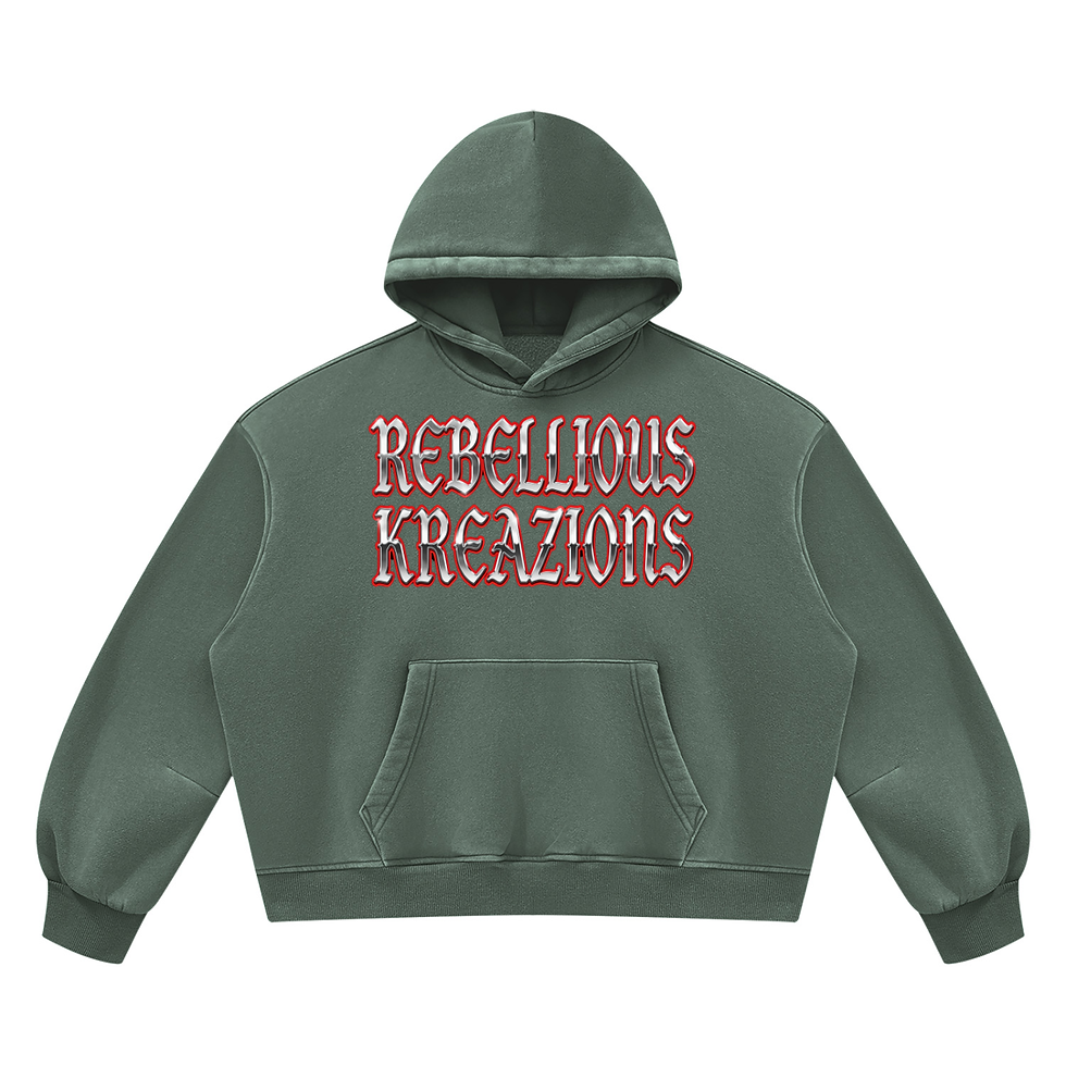 Thumbnail: Vintage Wash Boxy Fleece Hoodie-Hood Raider!