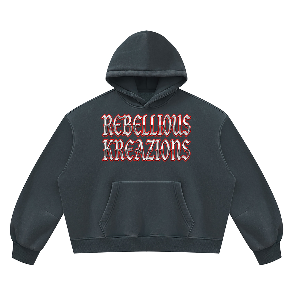 Thumbnail: Vintage Wash Boxy Fleece Hoodie-Hood Raider!