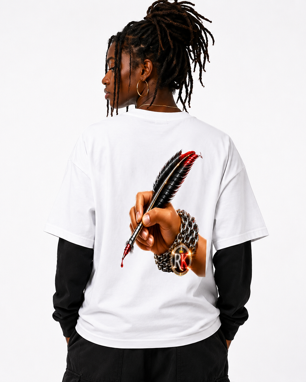 Thumbnail: Layered  Contrast Sleeve Cotton T-Shirt-Of All The Things To Celebrate We Have..