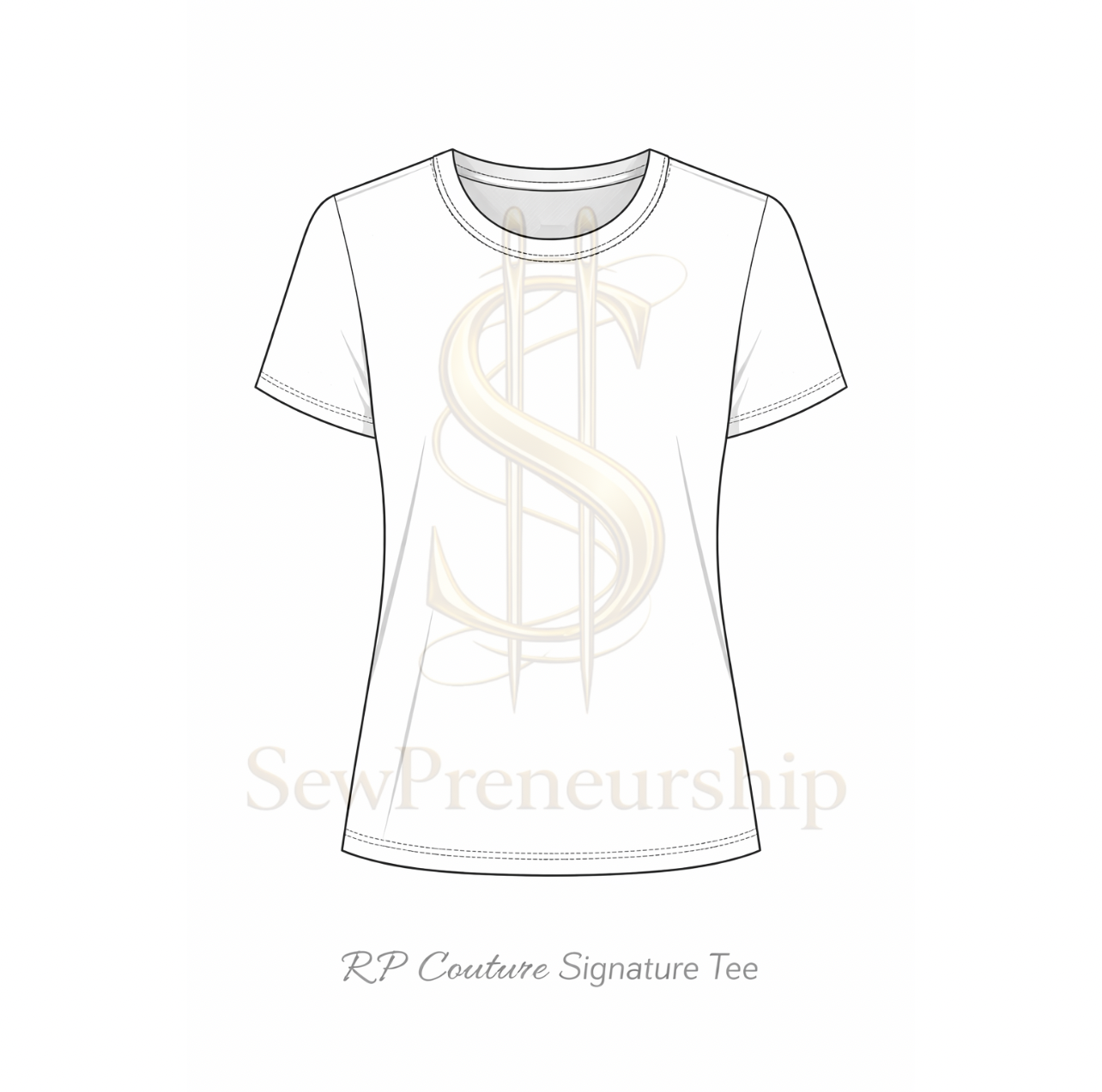 Signature T-shirt Digital Pattern