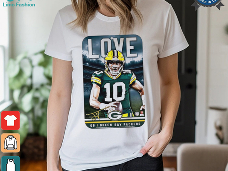 Jordan Love Green Bay Packers football 2024 signature poster shirt