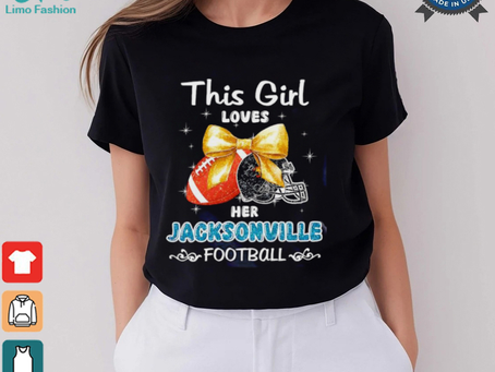 This girl loves her Jacksonville Jaguars Football faux glitter shirt