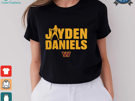 Washington Commanders Jayden Daniels Play Motion T Shirt
