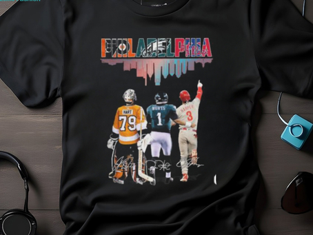 Philadelphia Phillies Sports Team Patterns Signatures Unisex T Shirt