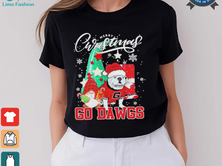 Georgia Bulldogs Merry Christmas 2024 Go Dawgs Shirt