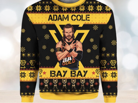 Adam Cole Bay Bay Adam Cole Ugly Christmas Sweater