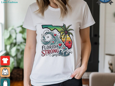 Womens Florida Strong Printed V Neck T Shirt