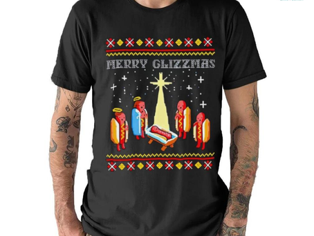 Merry Glizzmas Tacky ugly Christmas shirt