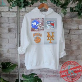 New York Sports Team Logo License Plate Art Giants Rangers Knicks Mets V8 Kids T Shirt